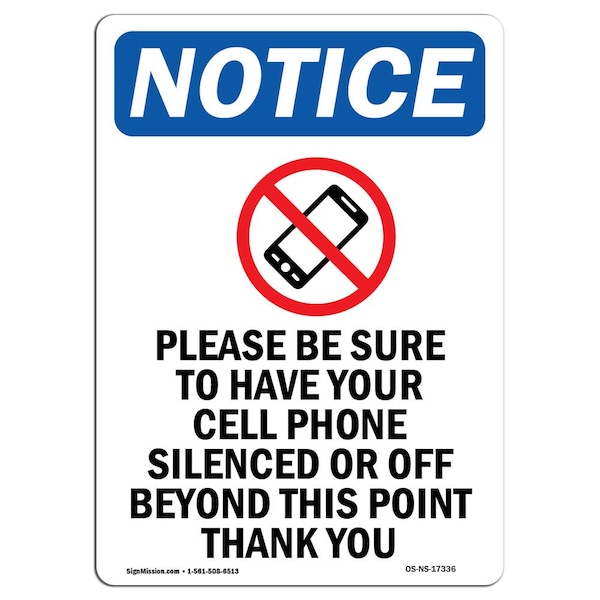 Safety Sign, OSHA Notice, 5" Height, Please Be Sure To Sign With Symbol, Portrait, 10PK